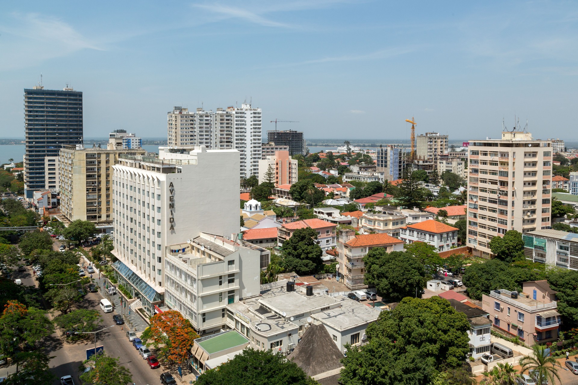 Vista aérea do centro de Maputo